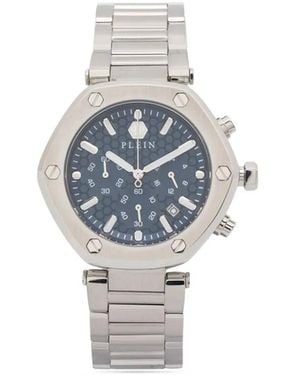 Philipp Plein Hexagon Chrono 42mm 腕時計 - ブルー