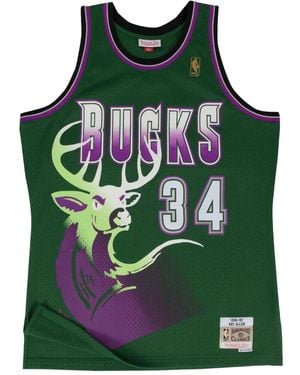 Mitchell & Ness X Nba Swingman "Milwaukee Bucks Ray Allen" Tank Top - Green