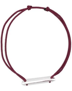 Le Gramme Bracelet En Corde - White