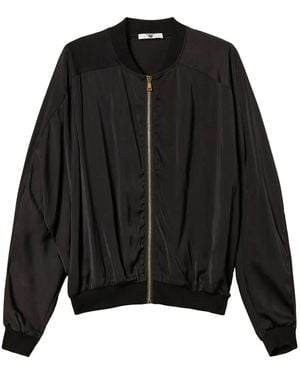 Twinset Panelled Bomber Jacket - Black