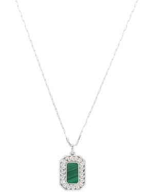 SHAY 18K Diamond Pendant Rolo-Chain Necklace - White