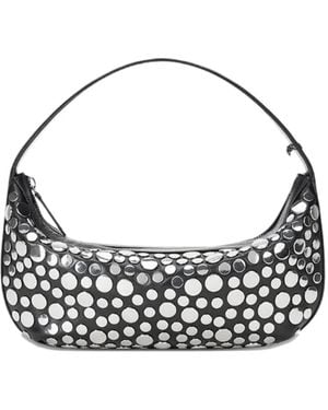 STAUD Demy Studded Shoulder Bag - Blue