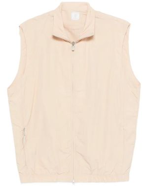 Eleventy Zip-Up Gilet - White