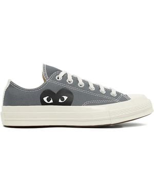 COMME DES GARÇONS PLAY Logo-Detail Low-Top Trainers - White