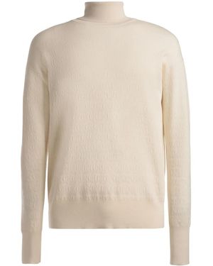 Bally Pull À Motif Monogrammé En Jacquard - Blanc
