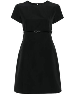 Givenchy Voyou Cotton Blend Mini Dress - Black