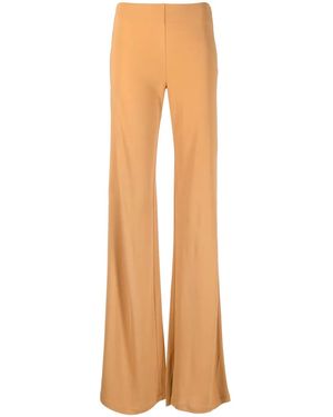 Alberta Ferretti ハイウエスト フレアパンツ - ナチュラル