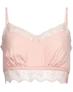 Simone Rocha Lace-Trimmed Camisole Top - Pink
