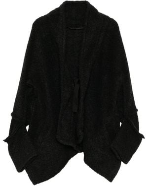 Limi Feu Loop Inlay Frilled Collar Jacket - Black