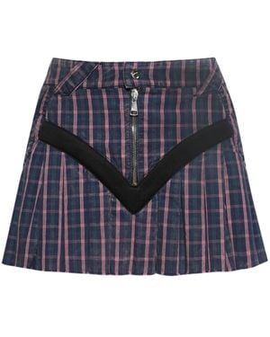 Natasha Zinko M-Bike Mini Skirt - Blue