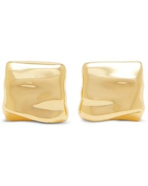 Jenny Bird Hammered Stud Earrings - Natural