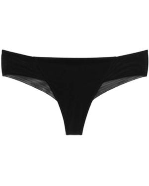 La Perla Tanga Mit Netzeinsätzen - Schwarz