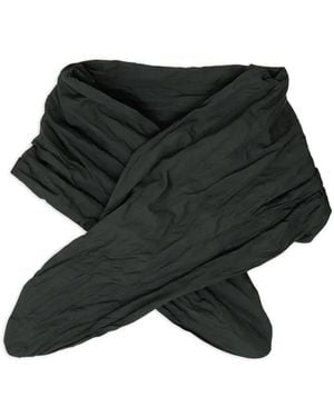 TOTEME Crinkled Draped Scarf - Black