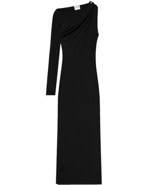 Courreges Asymmetric Maxi Dres - Black