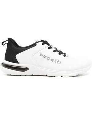 Bugatti Sneakers Con Inserti E Logo - Bianco