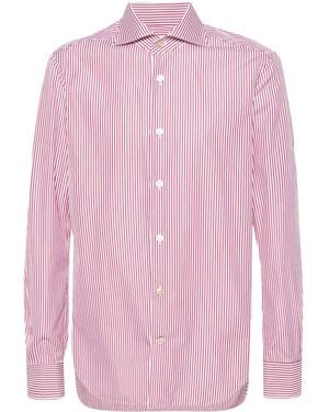 Kiton Pinstripe Shirt - Pink