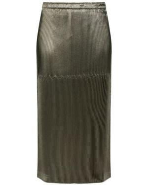 Issey Miyake Pleated Skirt - Green