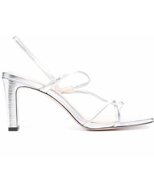 Sandro Sandalen Aus Leder 70Mm - Weiß