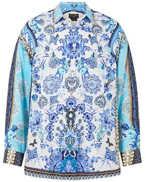CAMILLA Camicia Oversize - Blu