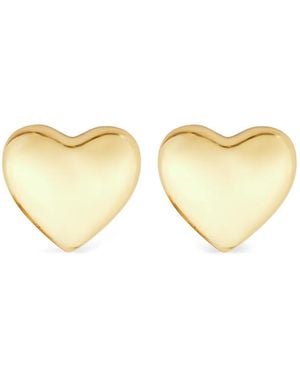 Moschino Heart-Shaped Earrings - Metallic