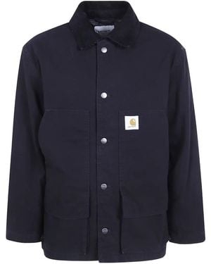 Carhartt Lander Stone-Washed Oversized Jacket - Blue