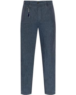 Paul & Shark Linen Trousers - Blue