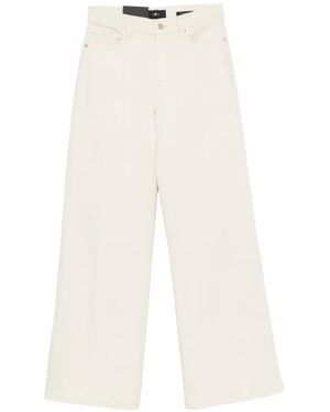 7 For All Mankind Lotta Button-Fastening Jeans - White