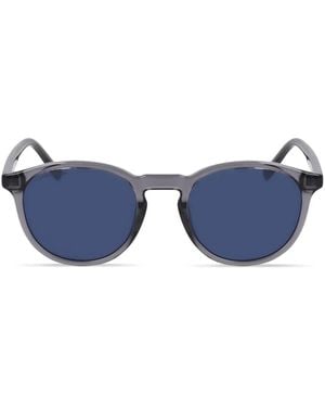 Lacoste Sonnenbrille Mit Panto-Gestell - Blau