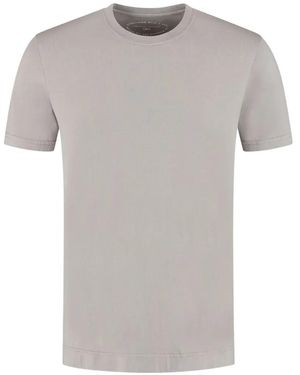 Fedeli T-Shirt mit rundem Ausschnitt - Grau