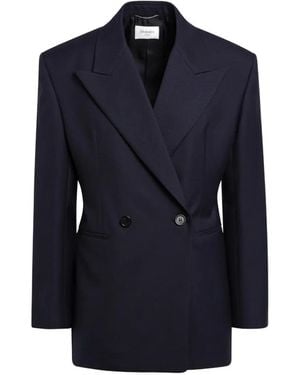 Saint Laurent Double-Breasted Blazer - Blue