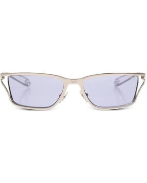 DIESEL Rectangle Frame Sunglasses - White
