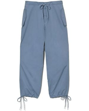 Marc Jacobs Baggy Drawstring Cargo Pants - Blue