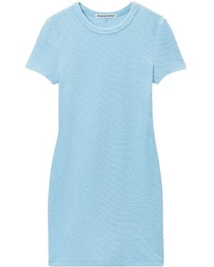 Alexander Wang Kurzärmeliges Minikleid - Blau