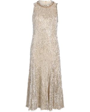 Cinq À Sept Vestido midi Izara - Neutro