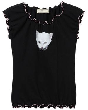 Blumarine T-Shirt Con Stampa - Nero