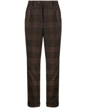 Brunello Cucinelli Geruite Broek - Bruin