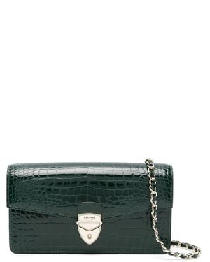 Aspinal of London Mayfair Clutch 2 Crossbody Bag - Green