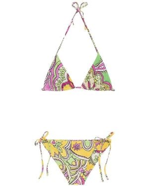 Maliparmi Paisley Tie Bikini - Metallic