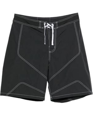Stussy Contrast-Stitch Shorts - Black