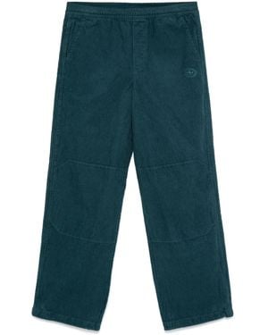 adidas Corduroy Drawstring Pants - Blue