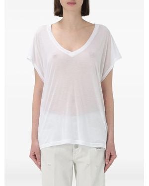 Dondup V-Neck Short-Sleeve T-Shirt - White