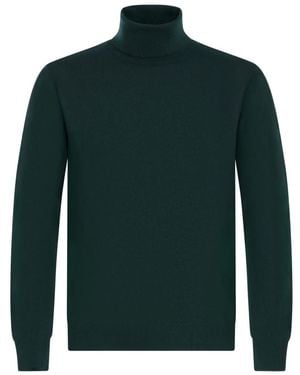 Franzese Collection Ribbed turtleneck sweater - Grün
