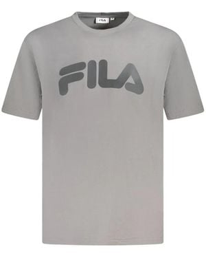Fila Logo-Print T-Shirt - Grey