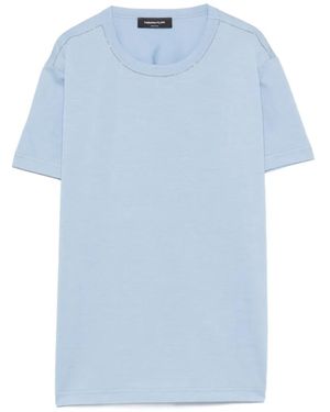 Fabiana Filippi Bead-Trim Crew-Neck T-Shirt - Blue