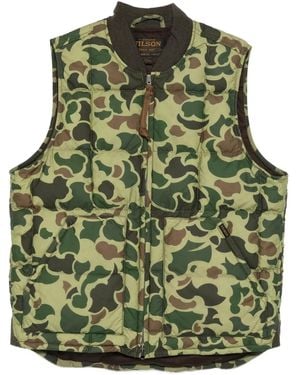 Filson Camouflage-Pattern Quilted Jacket - Green