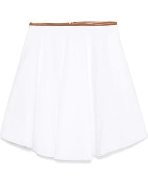 Dorothee Schumacher Midirock Aus Popeline - Weiß