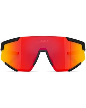 Prada Linea Rossa Ps 04ws パイロット サングラス - レッド