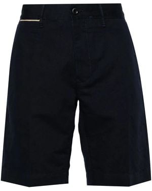 Incotex Chino-Shorts Mit Logo-Stickerei - Blau