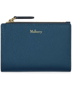 Mulberry Continental Bifold Zipped Wallet - Blue