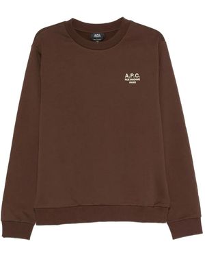 A.P.C. Standard Rue Madame Sweatshirt - Brown